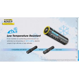 NITECORE - Nitecore NL2142LTP 4200mAh 8A 21700 specially for Cold Weather - Other formats - MF022