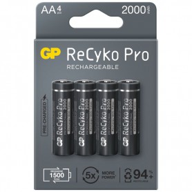 GP R6/AA ReCyko+ PRO 2000mAh 1.2V NiMH Rechargeable Batteries