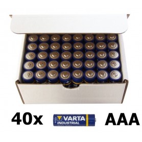 Varta, 40-Pack Varta Industrial LR03 AAA 4003 alkaline BL023, Size AAA, BL023