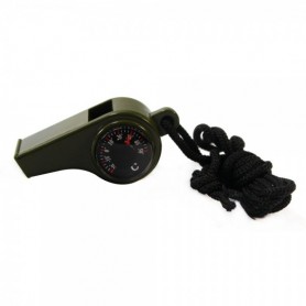 Oem - 3 In 1 Survival Whistle with Compass Thermometer AL046 - Highly discounted - AL046