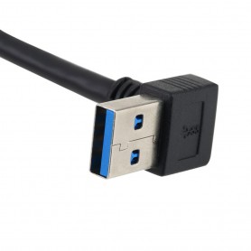 Oem - USB 3.0 Extention Cable M to F 90 Degree AL664 - USB adapters - AL664