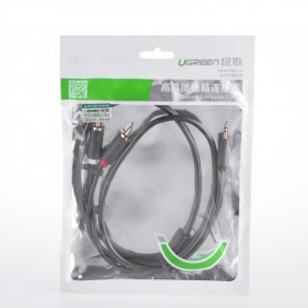 UGREEN - 2 RCA male to 3.5mm Audio Jack male cable - Audio cables - UG015-CB