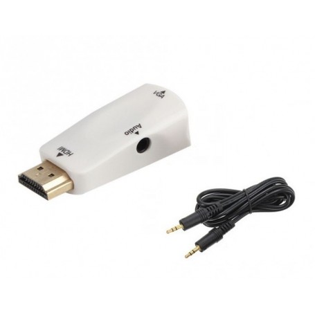 Oem - HDMI to VGA converter adapter + audio - HDMI adapters - AL969-CB