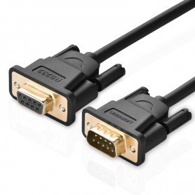 UGREEN - 1.5M DB9 to DB9 RS232 COM to COM Male to Female cable UG311 - RS 232 RS232 adapters - UG311
