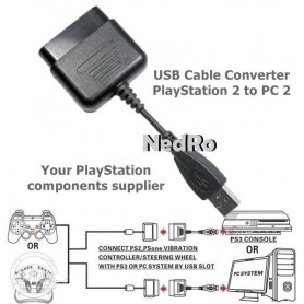 Oem, USB Cable Converter PlayStation 1 and 2 to PC, PlayStation 1, YGU003